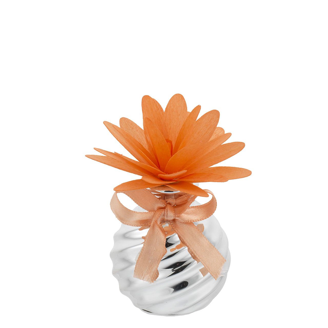 SFERA 55*60 CON DIFFUSORE DALIA STILIZZATA IN LEGNO SALMONE